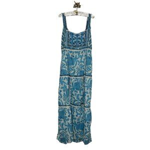 Joie Elissabet Soho Maxi Sun Dress Size 14 Floral Tie-Strap Back Boho Beachy NEW